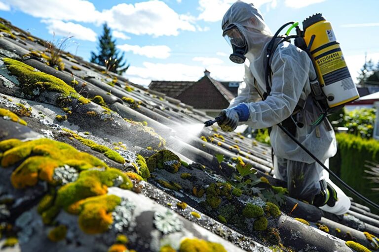 Nettoyant toiture puissant : comment éliminer efficacement mousses et lichens de votre toit