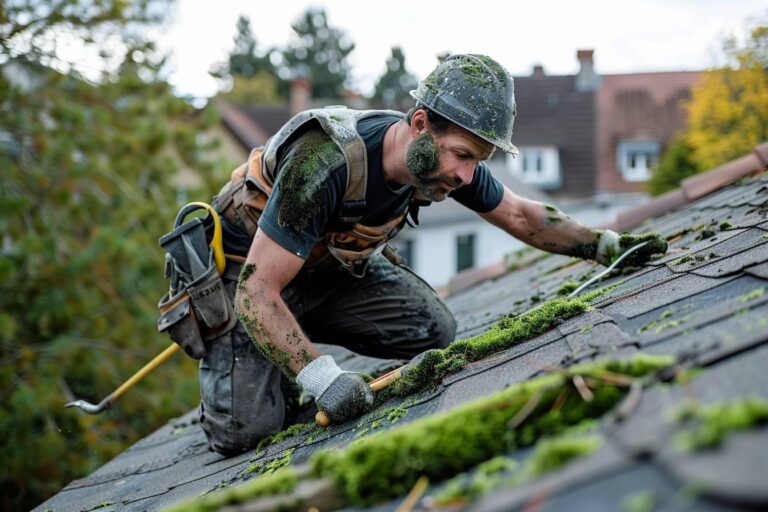 Artisan couvreur pour nettoyage et démoussage de toiture à La Roche-sur-Yon